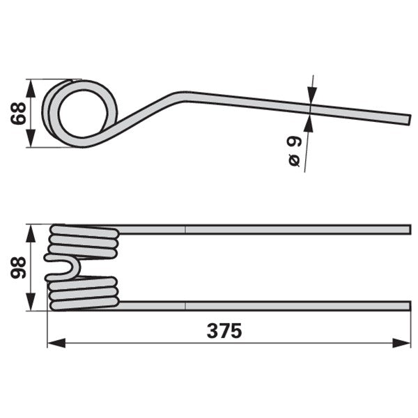 Kreiselheuerzinken VF16620057.86 zu Deutz-Fahr – Deutz Ersatzteile Ersatzteil