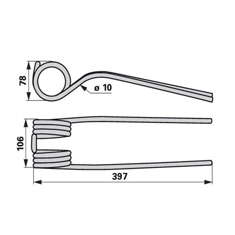 Kreiselheuerzinken VF16644761.86 zu Deutz-Fahr – Deutz Ersatzteile Ersatzteil