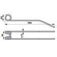 Kreiselschwaderzinken VF16606394.86 zu Deutz-Fahr – Deutz Ersatzteile Ersatzteil
