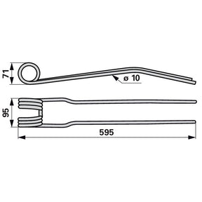 Kreiselschwaderzinken VF16644864.86 zu Deutz-Fahr – Zinken für Kreiselschwader Ersatzteil