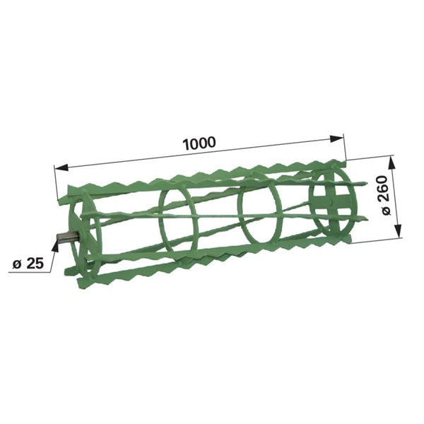 Krümelwalze 1000x260mm – Bodenbearbeitung Ersatzteil