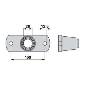 Krümelwalzenlagerung komplett 26 mm – Lager Ersatzteil