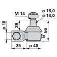 Kugelgelenk zum Untermesser ESM 2890100 – Kugelgelenke für Traktor Ersatzteil