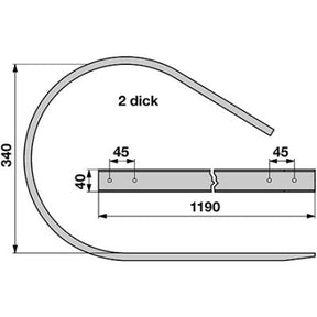 Abstreifer Z4001760 zu Kuhn – edit Ersatzteil