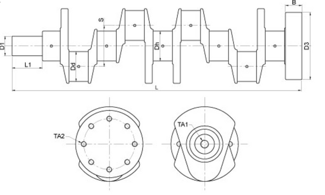 Kurbelwelle 02931055 zu Deutz