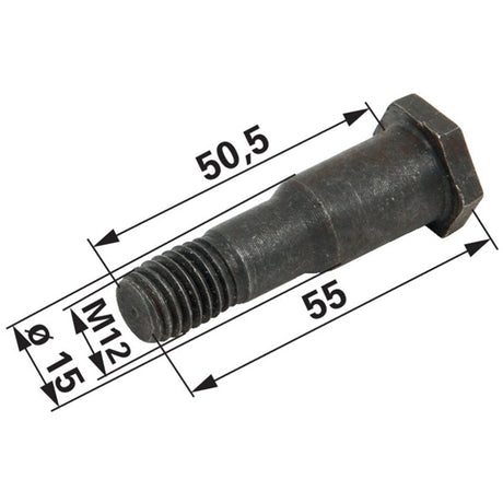 Kurvenrollenbolzen M12 x 55 mm anstelle von Stoll 0608000 – Kreiselschwader Ersatzteil