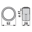 Lager AM8117.01 - 100.6060 - AD 52 x ID 41 x B 28 mm - zu Aebi – Lager Ersatzteil