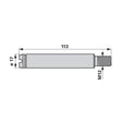 Lagerbolzen für Kreiselheuer, AD 70 x L 113 mm anstelle von Deutz-Fahr 06581596 – Deutz Ersatzteile Ersatzteil