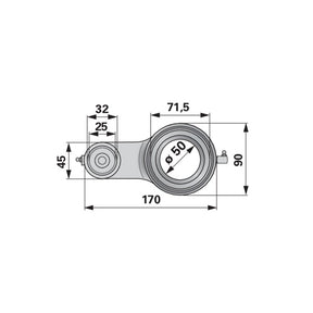 Lagergehäuse hinten ESM 2870530 – Lager Ersatzteil