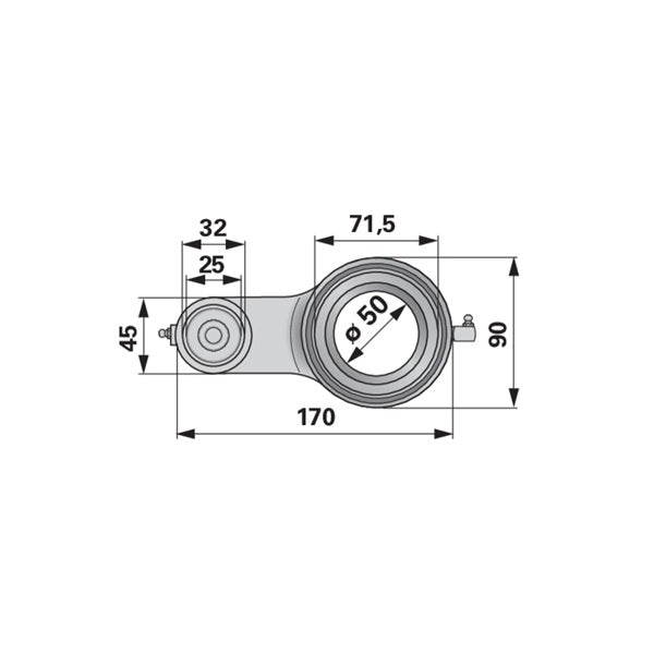 Lagergehäuse hinten ESM 2870530 – Lager Ersatzteil