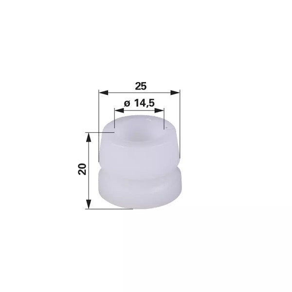 Buchse 51279 - AD 25 x ID 14,5 x L 2 - zu Rapid – Lager Ersatzteil