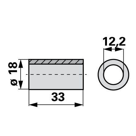 Aebi Lagerhülse AM8113.01 – Buchsen Ersatzteil