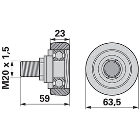 Lagerrolle 80688282 zu New Holland – Lager Ersatzteil