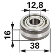 Laufrolle AE46215 zu John Deere - Variante 1 – Lager Ersatzteil