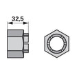 Kronenmutter - M30x3,5 – Deutz Muttern Ersatzteil