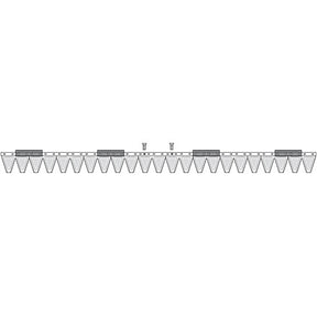 Aebi Mähmesser 117 cm 248.2260 – Klingen für Balkenmäher Ersatzteil