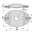 Mähscheibe B 230 mm anstelle von Lely 4.1249.1440.0 – Scheibenmähwerk Ersatzteil