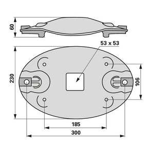 Mähscheibe B 230 mm anstelle von Lely 4.1249.1440.0 – Scheibenmähwerk Ersatzteil