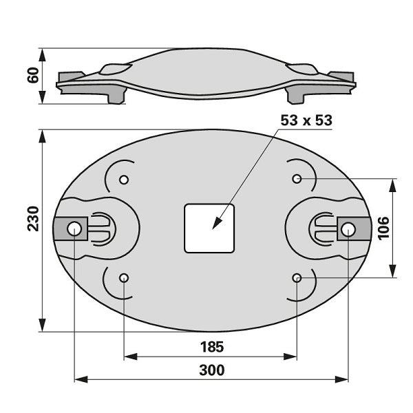 Mähscheibe B 230 mm anstelle von Lely 4.1249.1440.0 – Scheibenmähwerk Ersatzteil