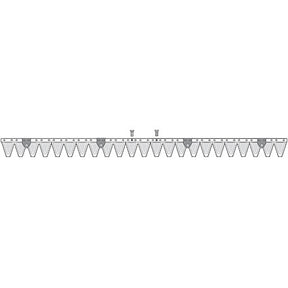 Aebi Mähmesser 117 cm 250.0410 – Klingen für Balkenmäher Ersatzteil