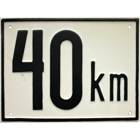 Beschränkungstafel 40 km – Beschränkungstafel Ersatzteil