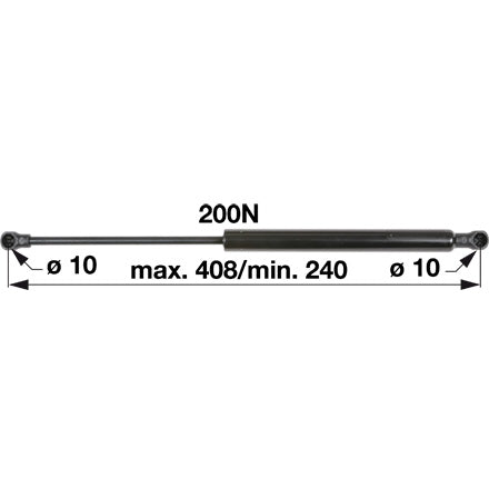 Gasdruckfeder 0.009.8629.2 zu Massey Ferguson – Traktor Gasdruckfedern Ersatzteil