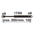 Gasdruckfeder 6-100.18.200 zu Mauser – Traktor Gasdruckfedern Ersatzteil