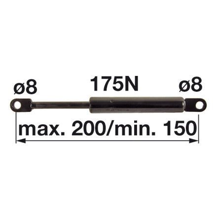 Gasdruckfeder 6-100.18.200 zu Mauser – Traktor Gasdruckfedern Ersatzteil