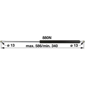 Gasdruckfeder 338193A1 Mc Cormick – Sonstiges für Traktor Ersatzteil
