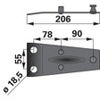 Messerhalter 0656.3514 - 1.1017.010.550.00 zu Kuhn – Halter für Scheibenmähwerk Ersatzteil
