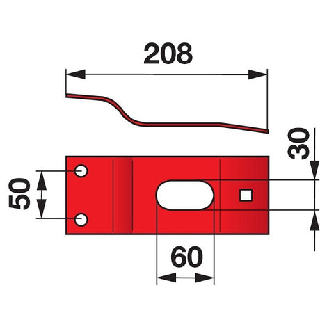 Messerhalter 121248 zu Fella – Halter für Trommelmähwerk Ersatzteil