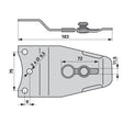 Messerhalter 225.611.277 zu Reform Scheibenmäher – Halter für Scheibenmähwerk Ersatzteil