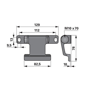 Messerhalter LA 112 mm ESM 2674050 – Balkenmäher Ersatzteil