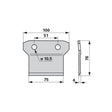 Messerhalter AM8882/1 - 100.6261 zu Aebi – Halter für Scheibenmähwerk Ersatzteil