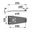 Messerhalter PZ0116K0 zu Deutz-Fahr Trommelmäher – Halter für Trommelmähwerk Ersatzteil