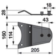 Messerhalter - Haltefeder 140307 - 122537 zu Fella – Halter für Trommelmähwerk Ersatzteil