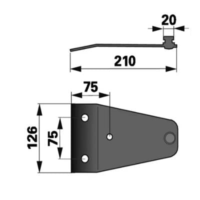 Messerhalter PZ0243K0 zu Deutz-Fahr Trommelmäher – Halter für Trommelmähwerk Ersatzteil