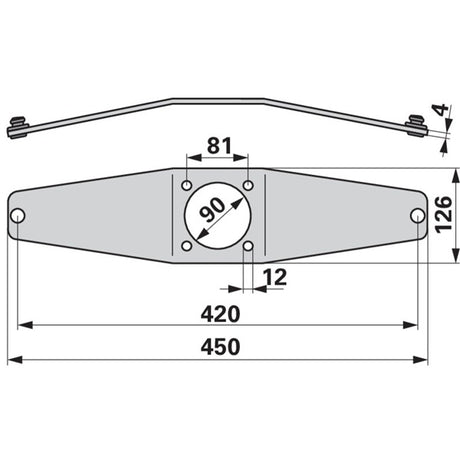 Messerhalter PZ086 zu Vicon-PZ Trommelmäher – Halter für Trommelmähwerk Ersatzteil