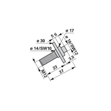Messerhalterschraube M12 x 23 mm Krone 253108.3 – Landtechnik Ersatzteil