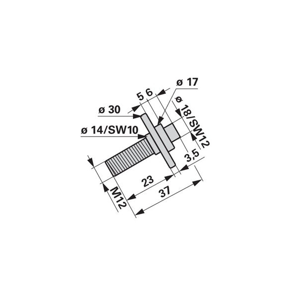Messerhalterschraube M12 x 23 mm Krone 253108.3 – Landtechnik Ersatzteil