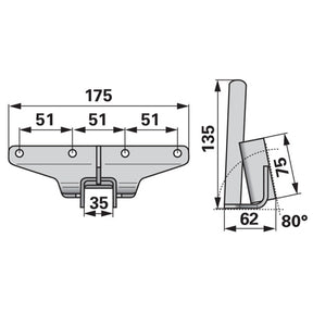 Messerkopf Kulissenbreite 35 mm ESM 2470360 – Sonstiges für Balkenmäher Ersatzteil
