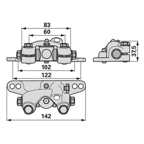 Messerkopf LA 122 mm Rapid 257291 – Balkenmäher Ersatzteil