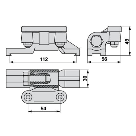 Messerkopfgehäuse AM20710.01 zu Aebi Motorkopf AM250.24 – Balkenmäher Ersatzteil