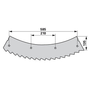 Messersegment 0013101081  zu Claas – Messer für Mähdrescher Ersatzteil