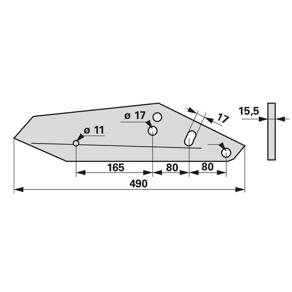 Mischwagen - Messerverstärkung 2712-743X zu JF-Stoll – Ladewagen Ersatzteil