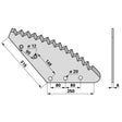 Mischwagen - Mischwagenmesser 01030174  hartstoffbeschichtet zu AGM – Messer für Ladewagen Ersatzteil