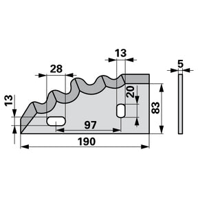 Mischwagen - Mischwagenmesser 3000461 zu Himel – Messer für Ladewagen Ersatzteil