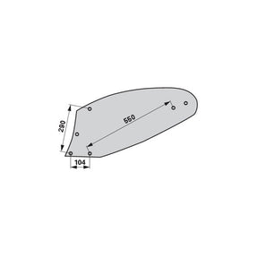 Mollblech links 959309.0 zu Krone – Mollbleche Ersatzteil