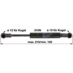 Gasdruckfeder 82027922 zu New Holland – Traktor Gasdruckfedern Ersatzteil