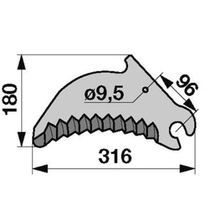 Messer 84038525 zu New Holland – Sonstiges für Traktor Ersatzteil